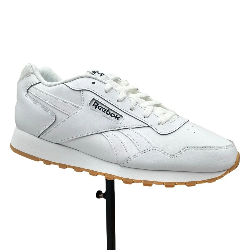 Reebok Glide Mens Classic Style Sneaker Size 11.5 White/Tan Ortholite Comfort